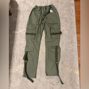 AKIRA Forest Green Cargo Pants